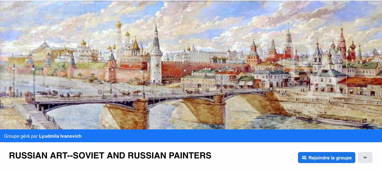 Bannière Facebook. Russian art--soviet and russian painters, par Lyudmila Ivanovich. 2019-07-22